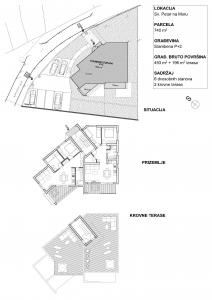 Sv. Petar IV - zgrada sa 6 stanova za prodaju - nacrti